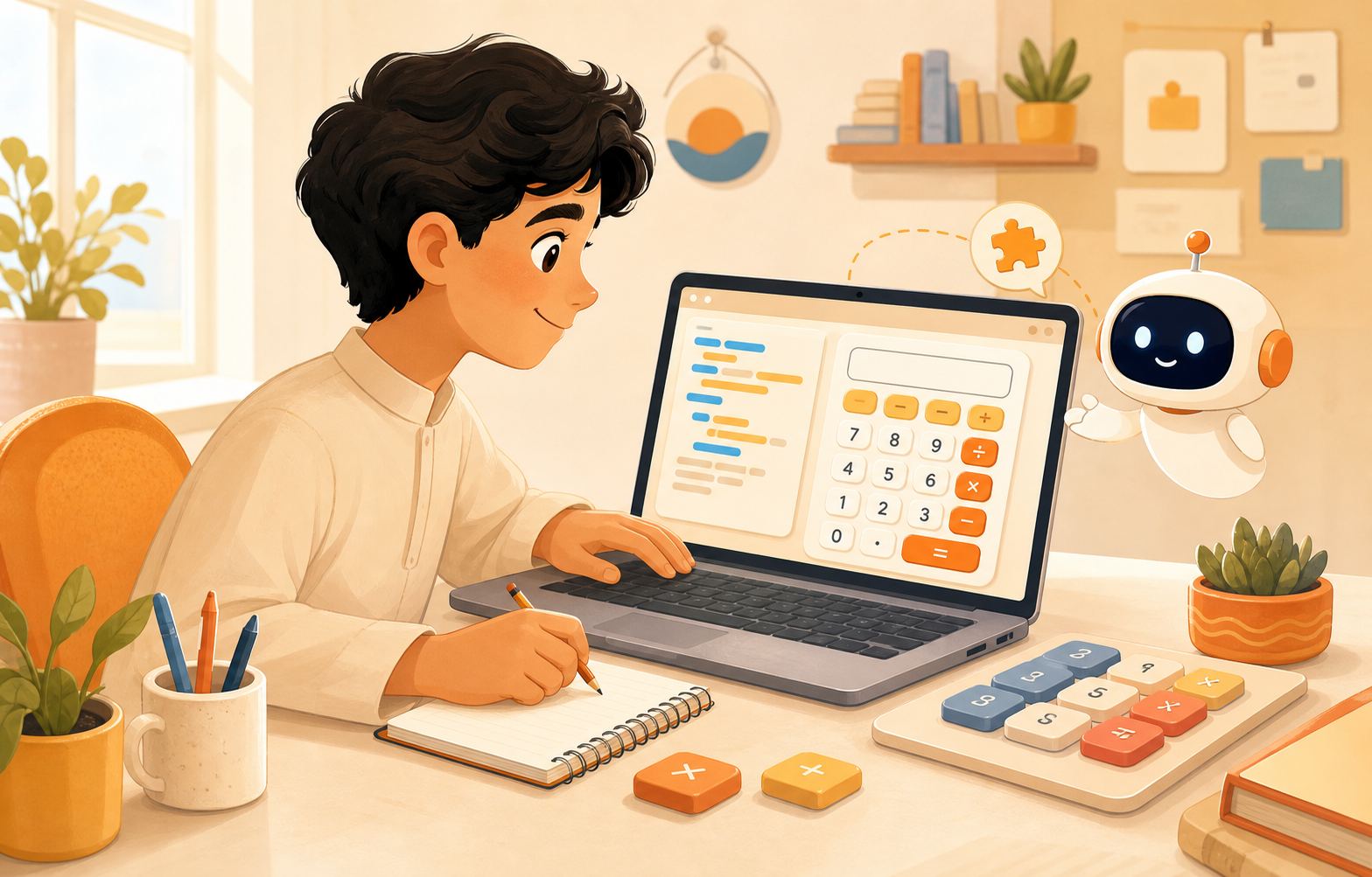 معاينة مشروع آلة حاسبة